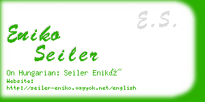 eniko seiler business card